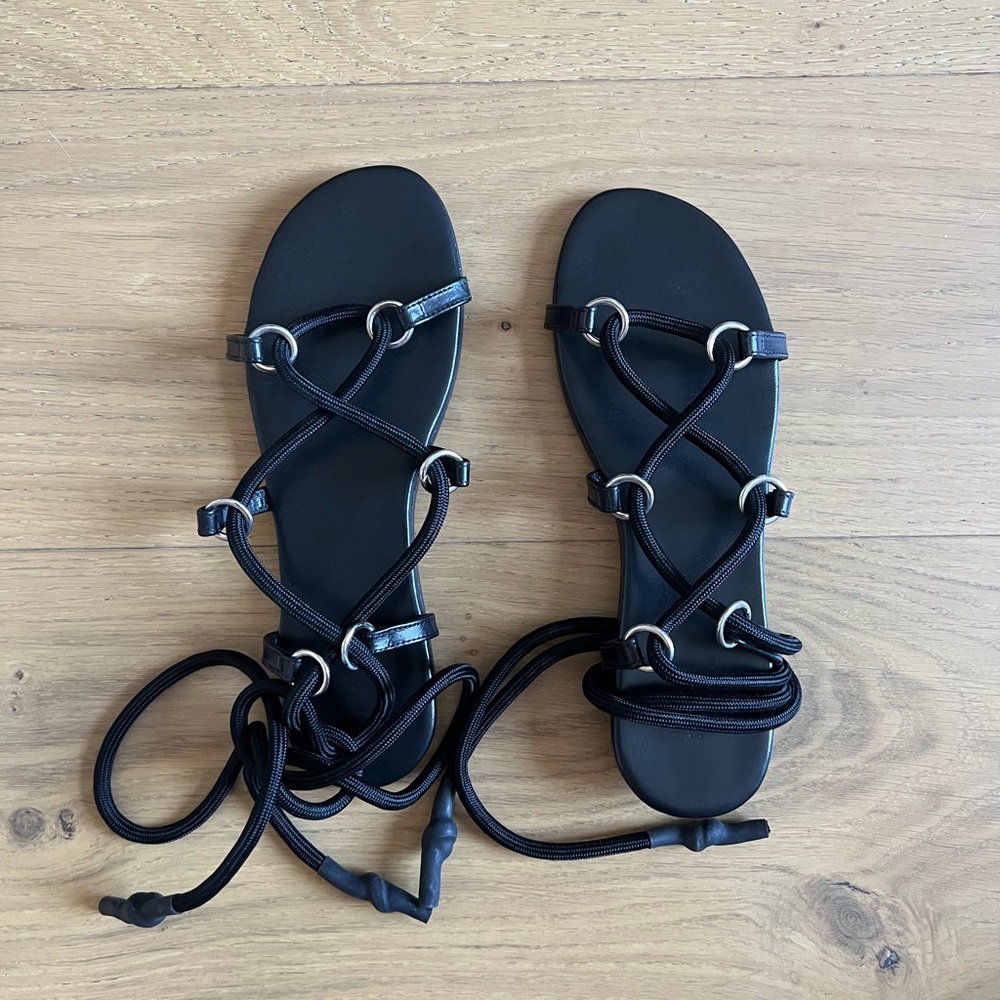 IRO Tao Lace Up Leather Sandals